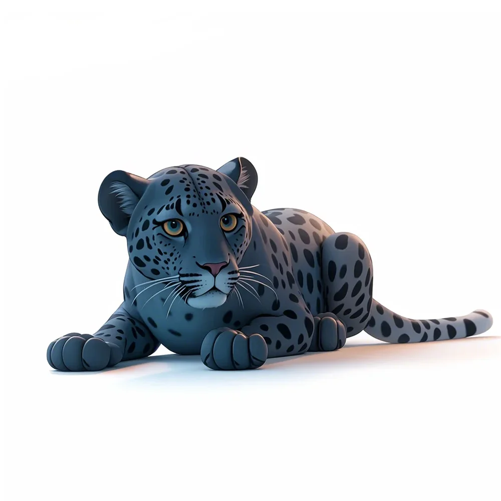 Toymany محاكاة الأسود جاكوار شبل الحياة البرية نماذج للحيوانات لعبة شخصيات صغيرة دمى عمل التماثيل لعب الأطفال هدية كعكة ديكورا