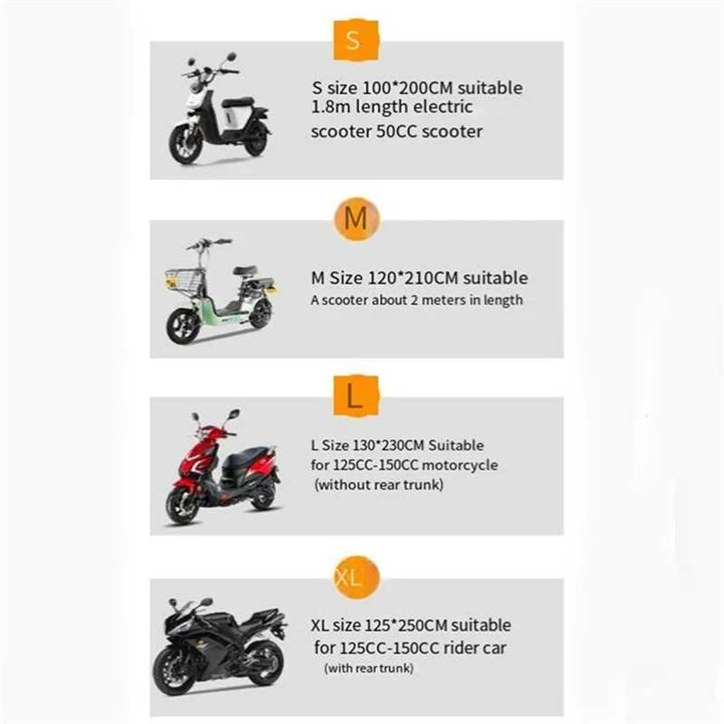 Juste de Protection Imperméable pour Moto, Toutes Saisons, Anti-Poussière, UV, pour Vélo d'Niket d'Extérieur, Accessoire