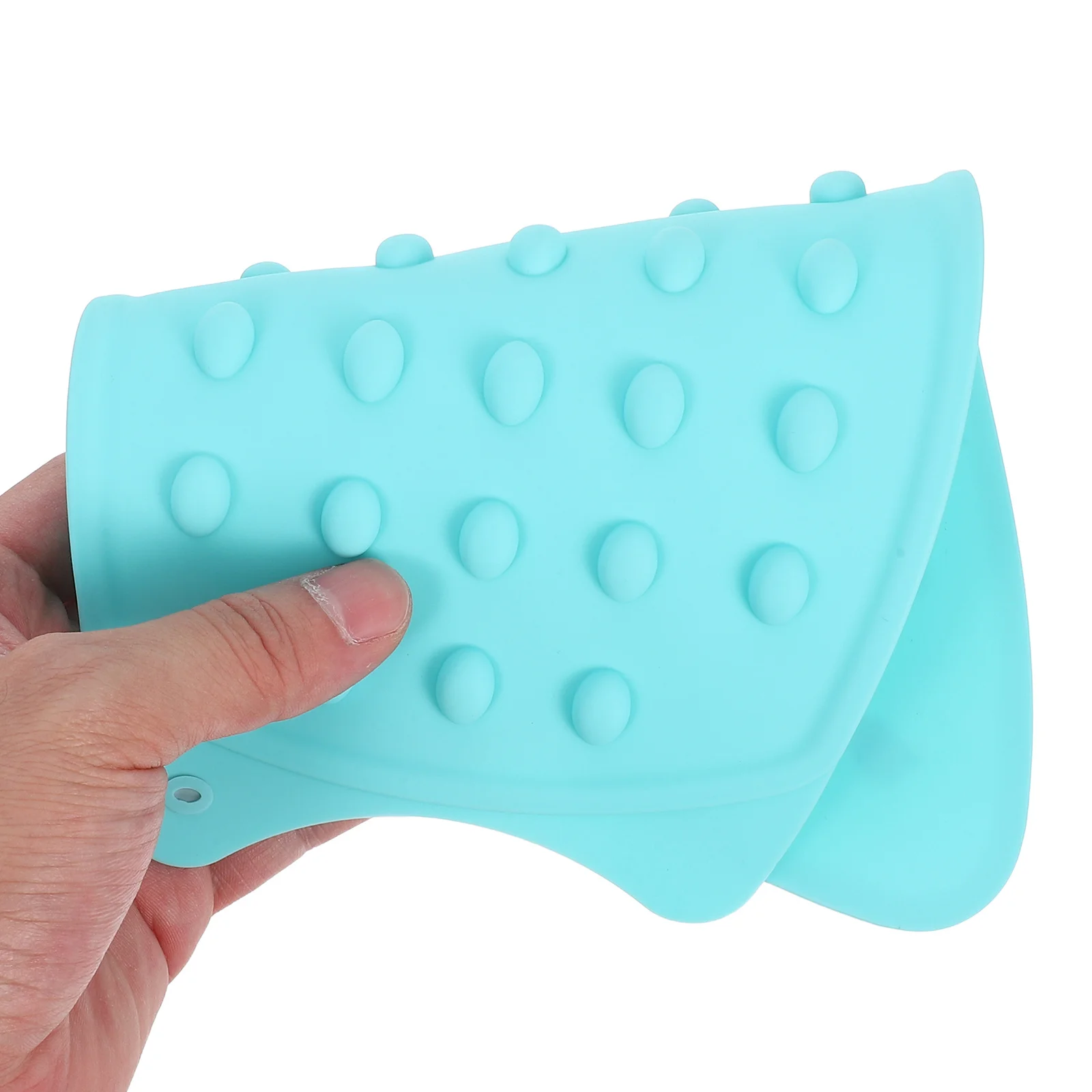 

Silicone Iron Rest Pad Thick Heat Resistant Ironing Mat Hanging Hole Flat Surface for Steam Electric Irons Portable