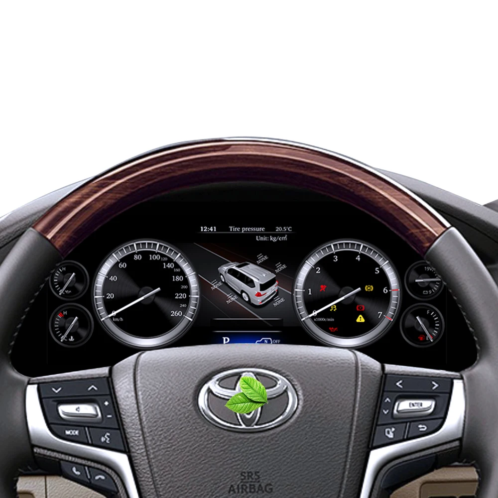 12.3" Digital Instrument Cluster Speedometer for Land Cruiser LCD Dashboard Car Cockpit Digital Dashboard Cluster