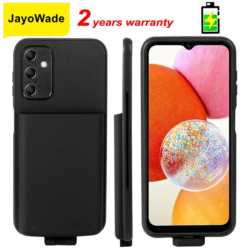 

JayoWade 5000Mah Battery Charger Case For Samsung Galaxy A14 Case A14 5G Power Bank Phone Cover For Samsung A14 Battery Case