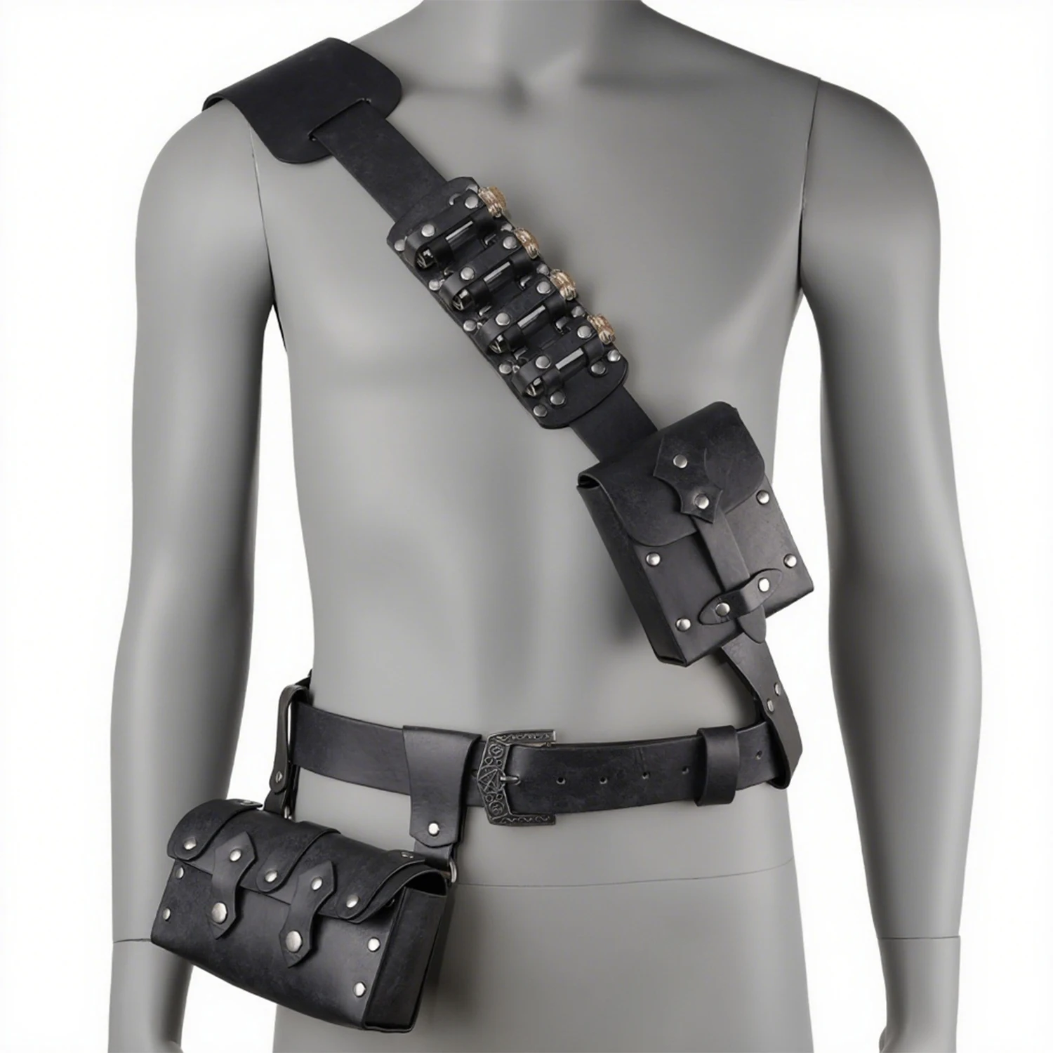 القرون الوسطى عصر النهضة حقيبة بحزام سلتيك فايكنغ عملة الحقيبة Steampunk محفظة للرجال النساء Larp تأثيري