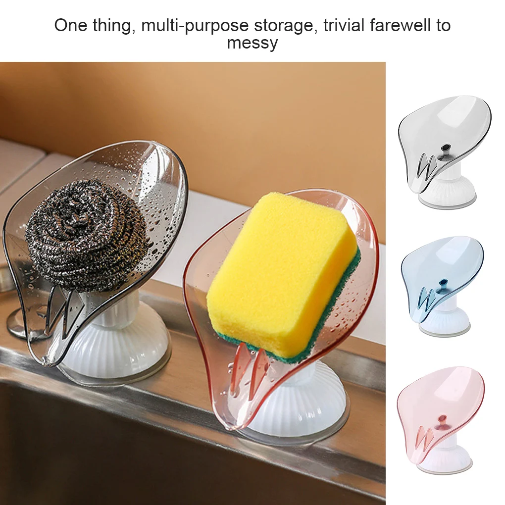 Support de rangement pour éponge à proximité par aspiration, étagère à brosse grise, assiette en plastique T1 pour la cuisine