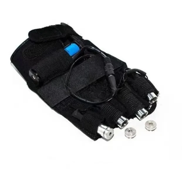 RICHSHINING New RGB Led Gloves Dance Performance Props LED Party Flashing Gloves for DJ Nightclub