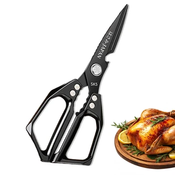 WXCOO Japanese Household Kitchen Scissors SK5 Stainless Steel Multi-Purpose Shears…