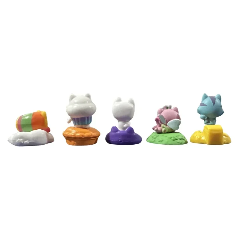 Capsule Doll Toys 10pcs/set Gabby Dollhouse Mercat Machine Smiling Car Hug Assemble Dolls action Figure Toy Kids Xmas Gifts