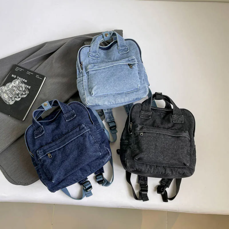 

Korean Sle Large Capaci Dual oulder Bag for Men And Women High School And College Students Casual Simple Sle Bapa