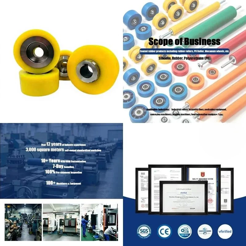 for Custom Rubber Polyurethane Coated Drive Wheels Industrial Traction Rollers with Keyway Non Slip Conveyor Drive Pulleys
