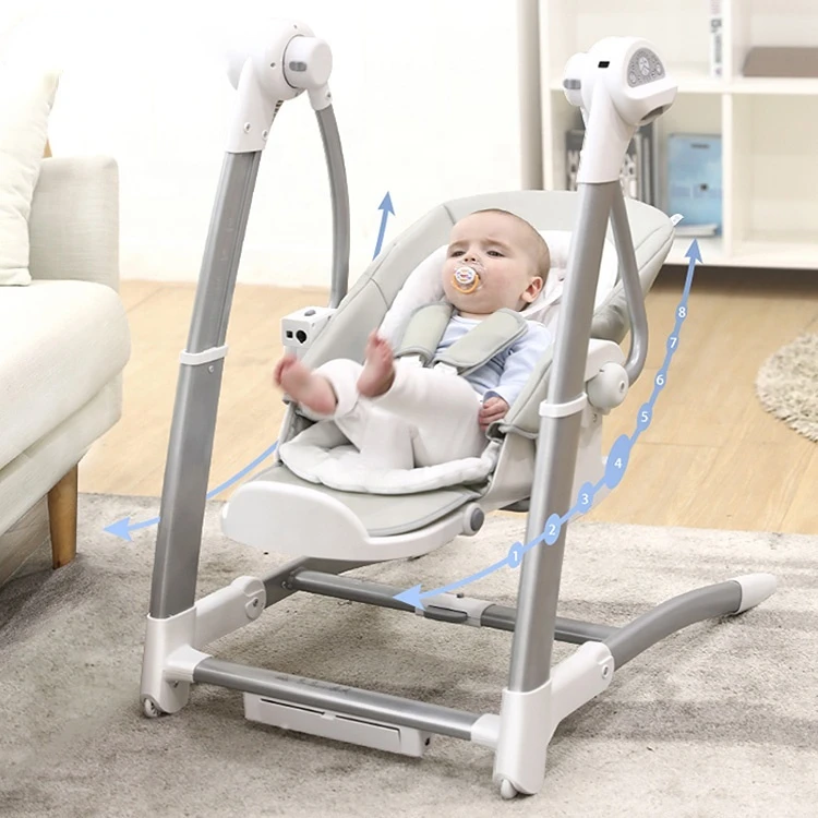 Multifunctional children\'s dining chair baby electric cradle chair baby rocking chair