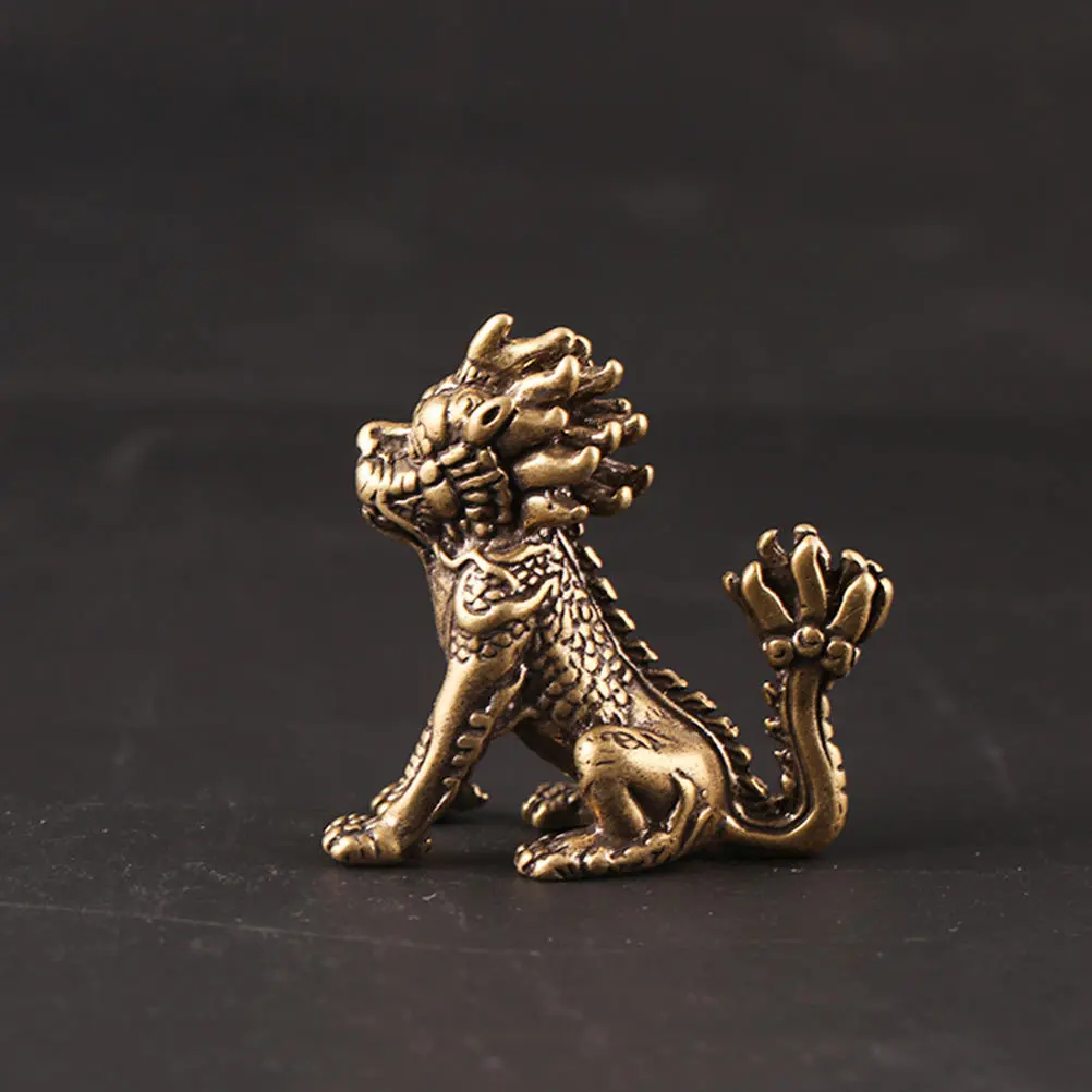 

1Pcs Kirin Decorative Brass Ornament Creative Desktop Adorn Style Home Office Collection Gift Home Adornment