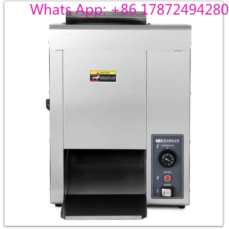 custom. [Temperature Controllable] Vertical Fully Automatic Burger Heating Track Chain Bun Roaster Wallace 0090 Chai