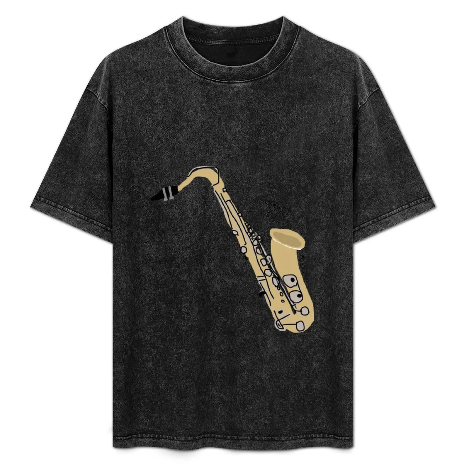 Tenor Saxophone Jazz Band Blues T-Shirt cute clothes cheap stuff plain white t shirts men