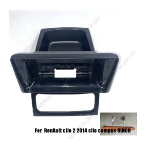 Auto -Funk -Head -Einheit -Faszien, Android -Rahmen, Trace -Abdeckung, Tafelinstallation, Stereo, Renault Clio 2, 2014 Fließheck, 9 10 Hauptverkaufsrahmen Leuchtturm Renault - №9