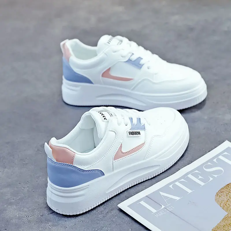 

Women's shoes 2025 summer new popular women's shoes breathable leather sports board shoes mesh shoes lightweight soft sole