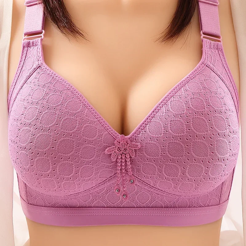 Large Size No Steel Ring Comfortable Women\'s Bra Sweat-absorbing Top Sexy Thin Mold Cup Soft Bras for Women Brasieres Para Mujer