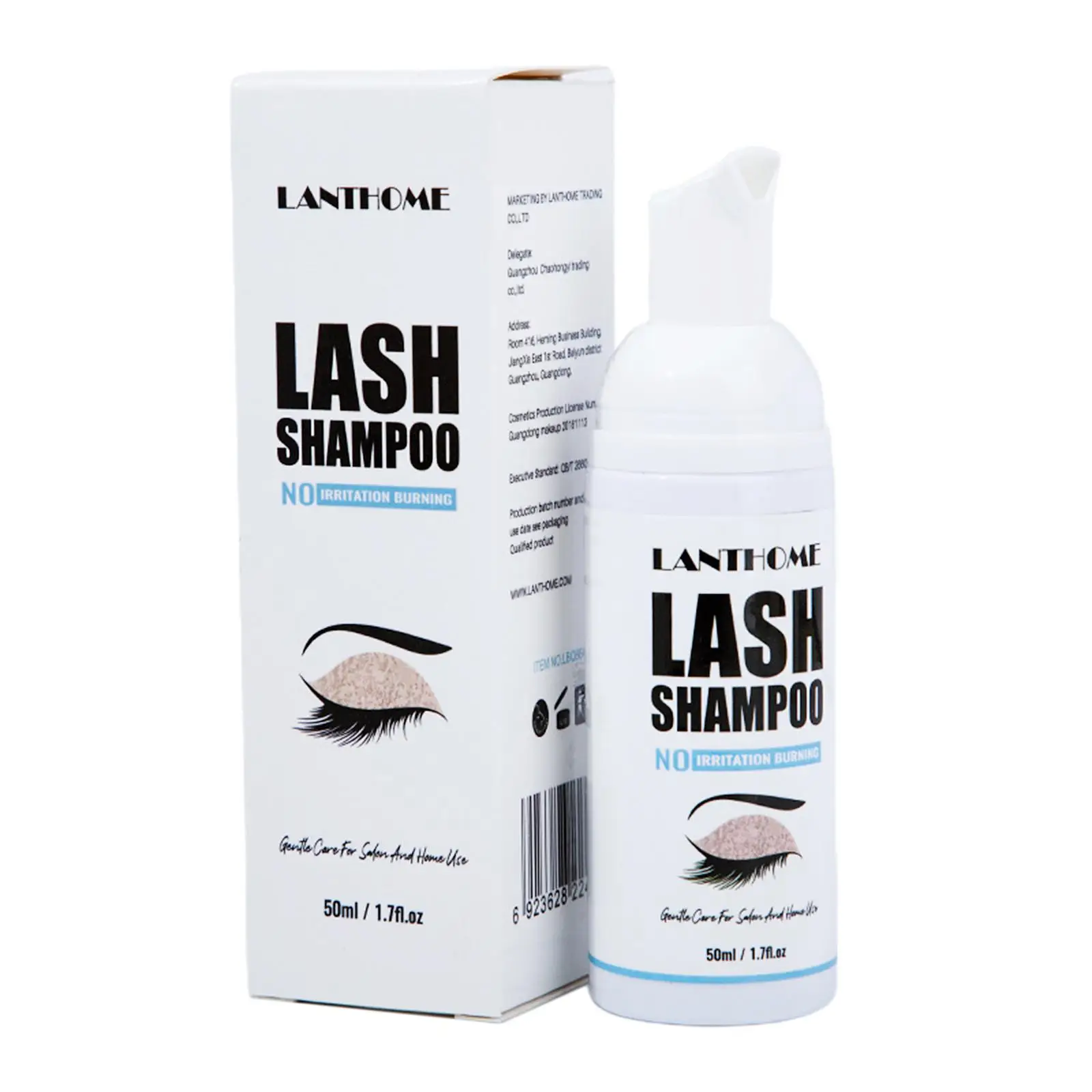 Eyelash Extension Shampoo 50ml Foam Foaming Cleanser for Salon Home Use