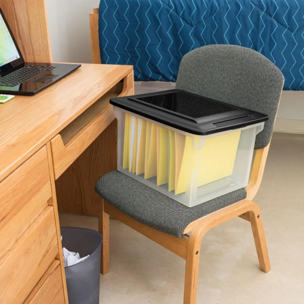 File Box, Stackable Storage Bin with Lid 6
