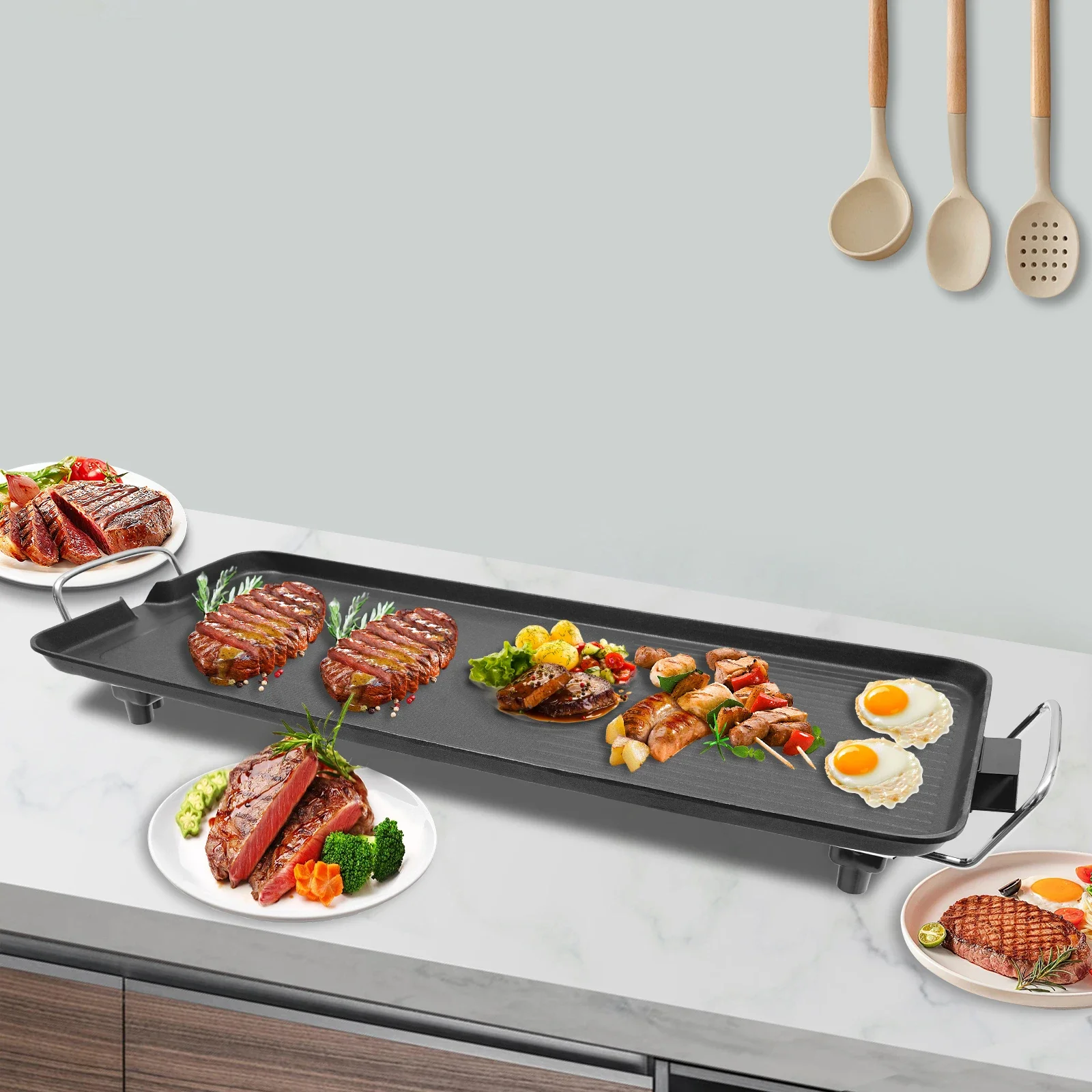 Electric BBQ Grill with Non-Stick Coating 26.77