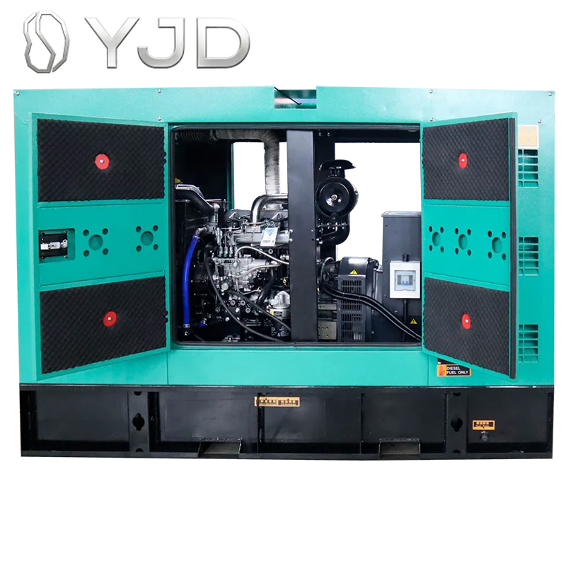 High Standard 50kw Three Phase Slient Type Leroy Somer Alternator Auto Start Diesel Generator