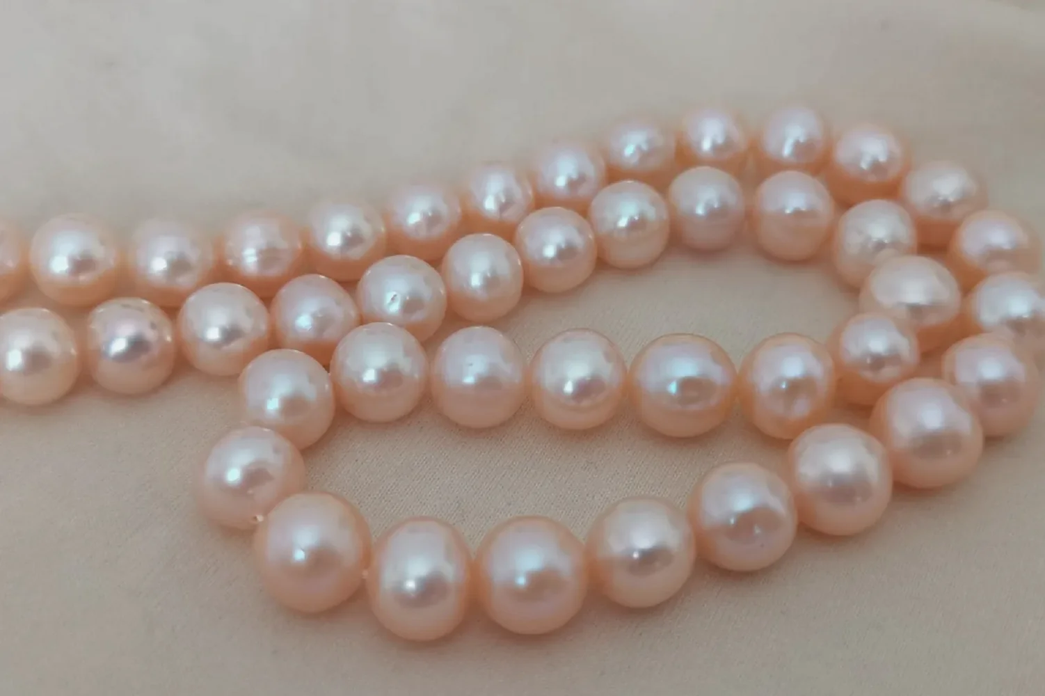 Authentic photo 18 inch AAAA Japan Akoya 8mm pink pearl necklace 14K gold clasp 16-30inch