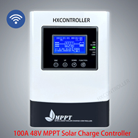 100A 12V 24V 36V 48V MPPT Solar Charge Controller Auto work LCD Display Max 150V Input WIFI remote monitoring