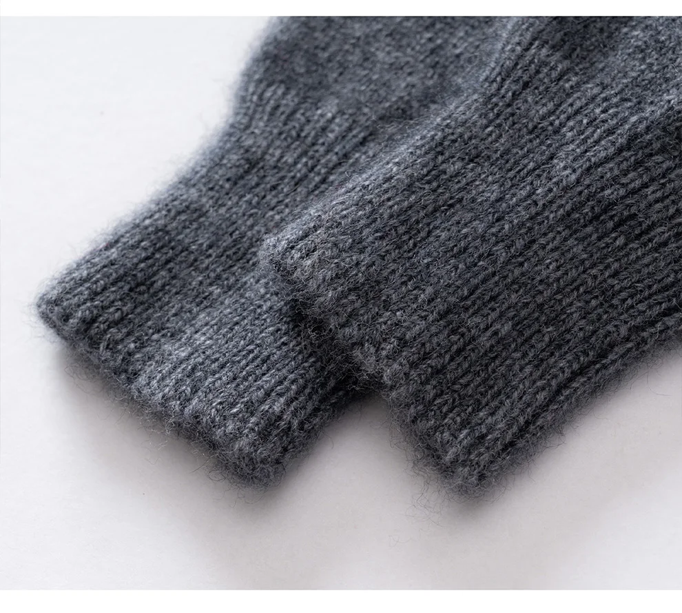 High Quality 100% Pure Cashmere Half Finger Gloves Women Soft Warm With Fourchettes Knitted Gloves For Driving Outdoor Sports