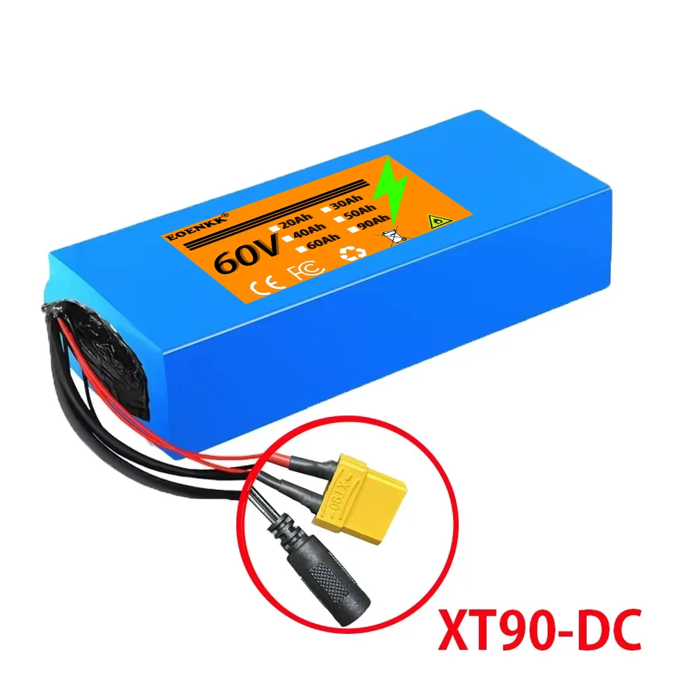 100% true capacity60V ebike battery 60V 30Ah 18650 16S5P lithium ion battery electric bicycle 60V 3000W electric scooter battery