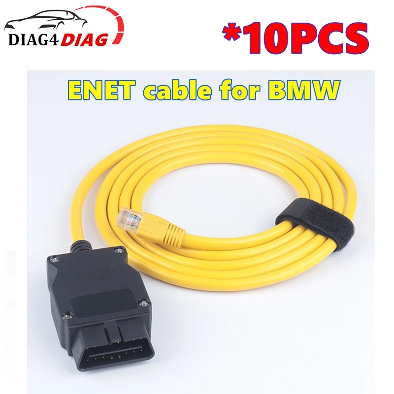 

10 шт. кабель передачи данных ENET для BMW Enet Ethernet iCOM программирование для BMW F-Series OBD2 интерфейс сканера диагностический кабель