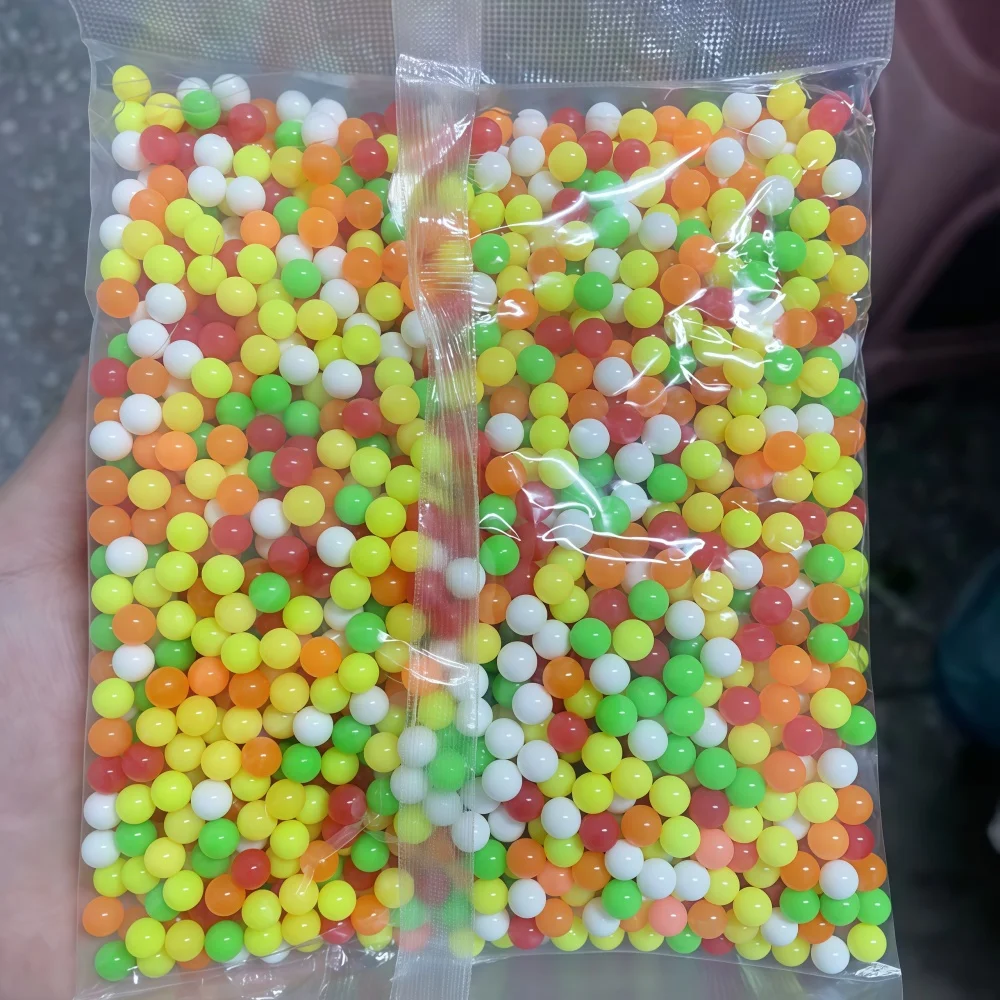 6mm Plastic BB Bullets 0.2g High Precision for Airsoft Paintball Toy Gun G18 M4A1 Sniper Rifle - 6-7.2mm Colorful Solid Balls