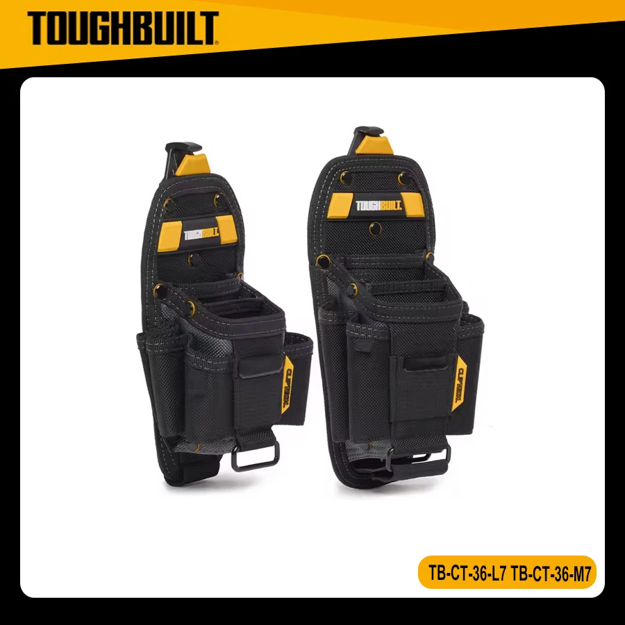 ToughBuilt TB-CT-36-L7 Technician Pouch 7 Pocket Multi-Tool Holder Accessory Heavy Duty Impact Holster for Tool Belt  tool bag