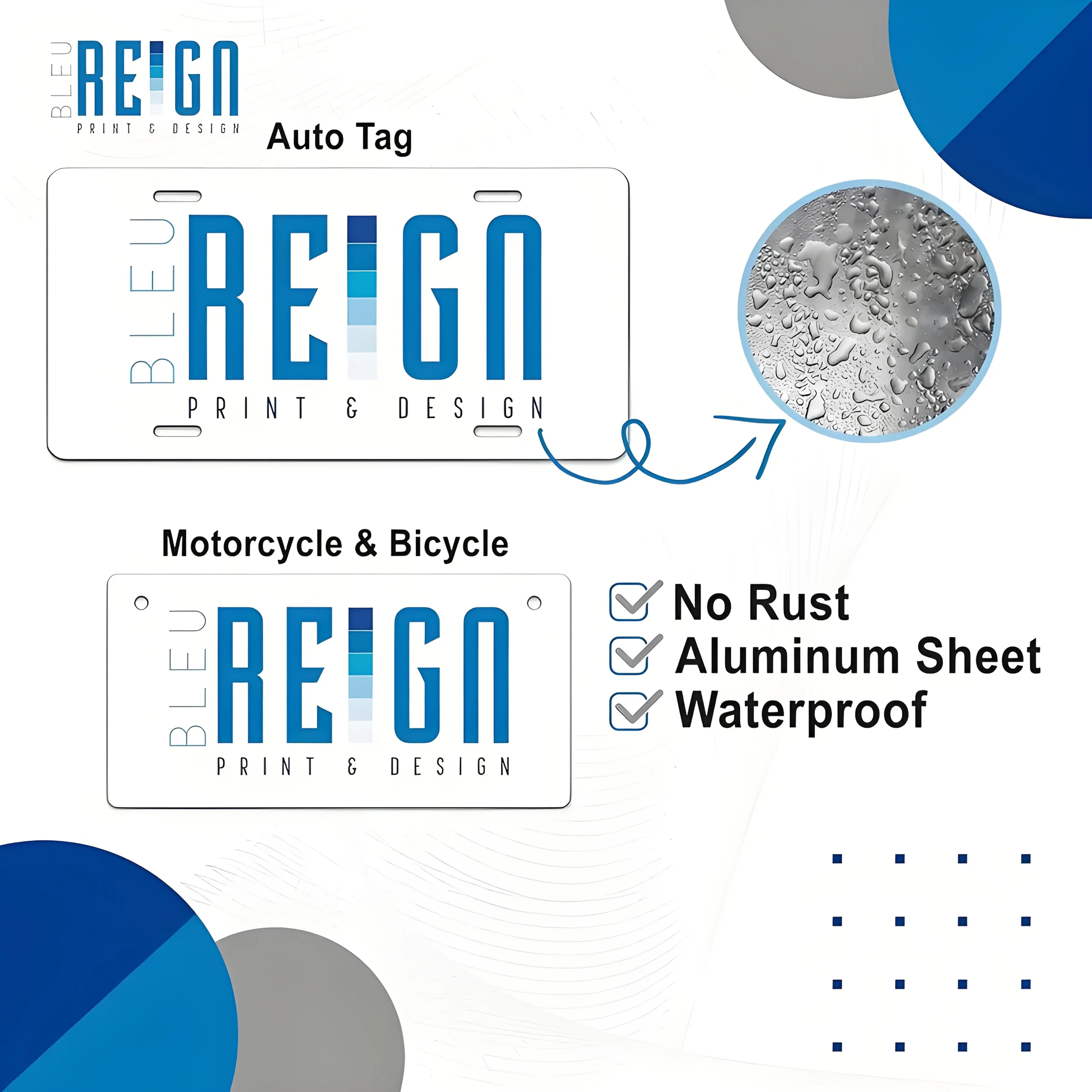 2D Flat, VIP Diamond Decorative License Plate Easy to Install, Shiny Car P Plate, VIP Design, Black Background