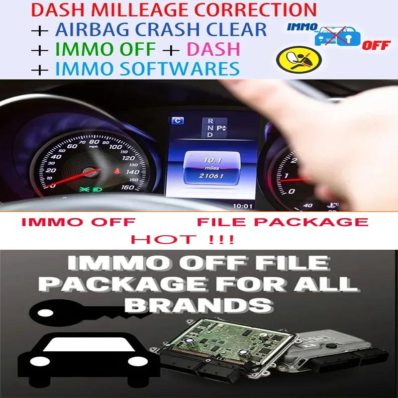 The latest automotive software for 2024 DASH MILLEAGE CORRECTION + AIRBAG CRASH CLEAR + IMMO OFF + DASH + IMMO SOFTWARES 32GB