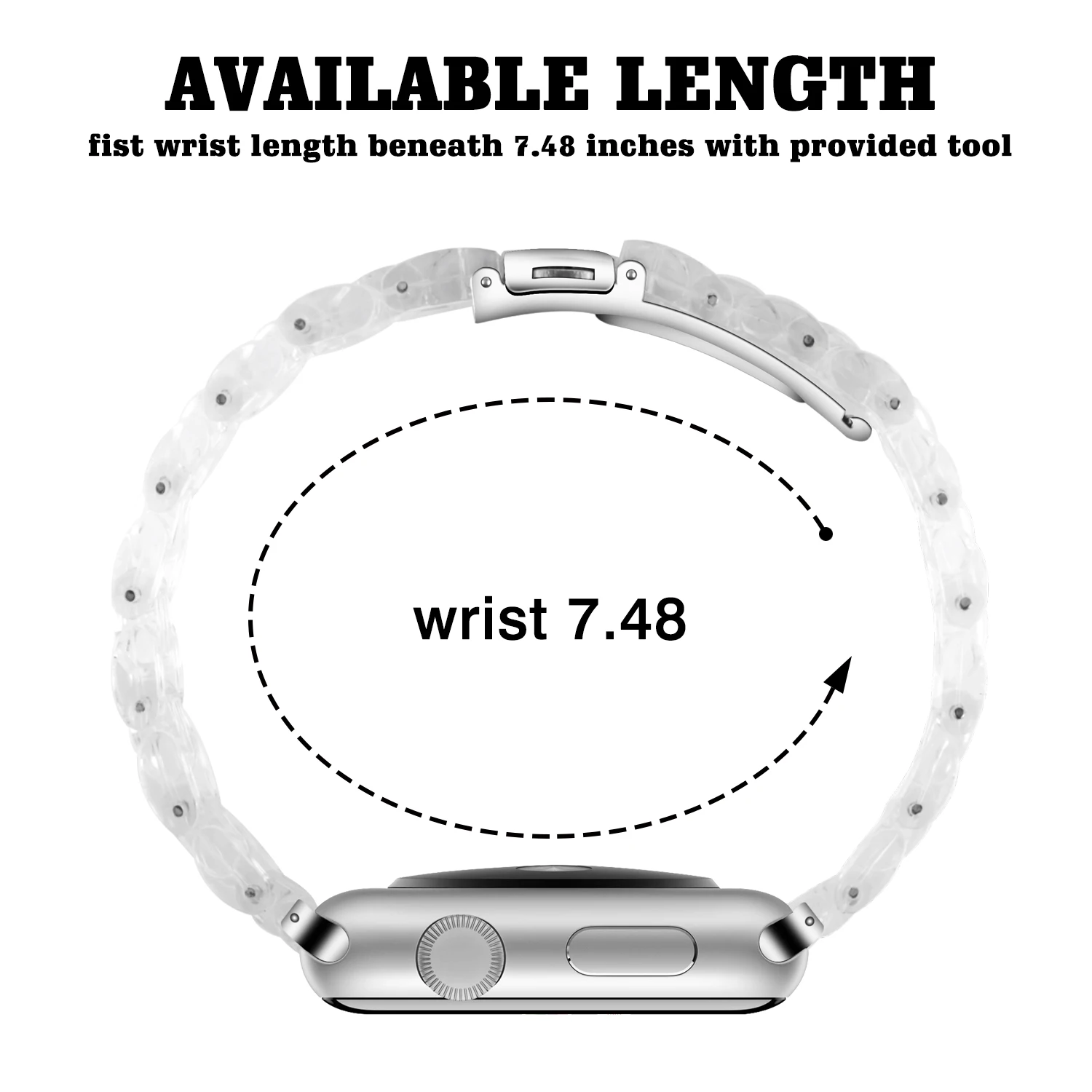 Resin Strap for Apple Watch Band 44mm 40mm 45mm 49mm 38mm 42mm 41mm Fashion Wrist Band for IWatch Series 8 7 6 5 4 3 2 1 Ultra image 6