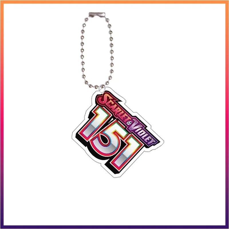 

Cartoon Pokemon Gift Series Ptcg Live Logo Diy Acrylic Keychain Creative Game Collection Card Self-Made Bag Decoration Pendant