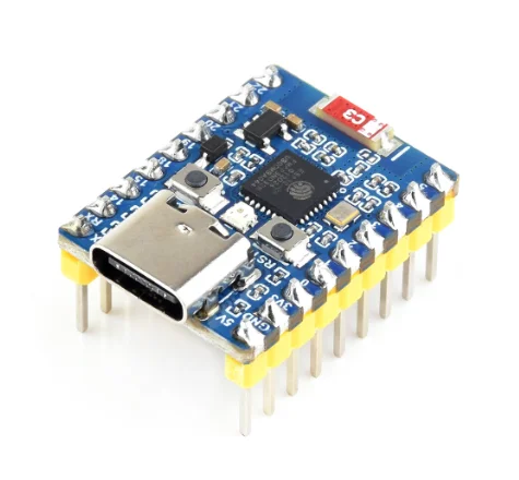 Плата разработки ESP32 C6 Zero поддерживает двухрежимную связь WiFi6 и Bluetooth 5. и имеет встроенную памятью 4 МБ.