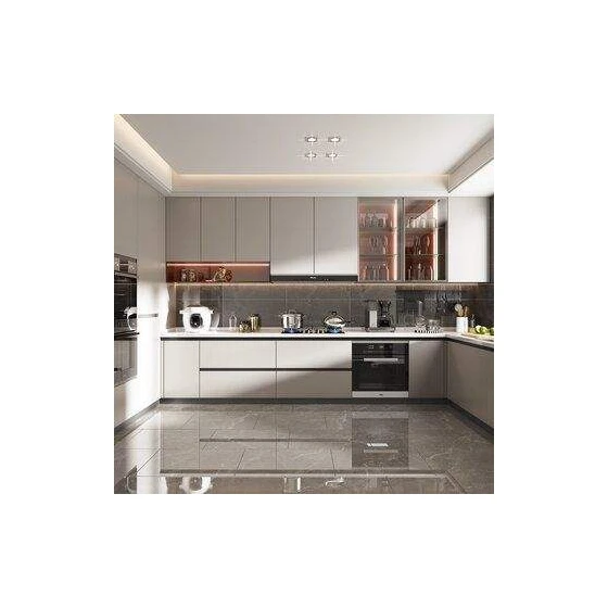 Factory Hot Sales Kitchen Cabinets Solid Wood Luxury Kitchen Cabinet Pantry Organization  Storage Kitchen Cabinets Accessories