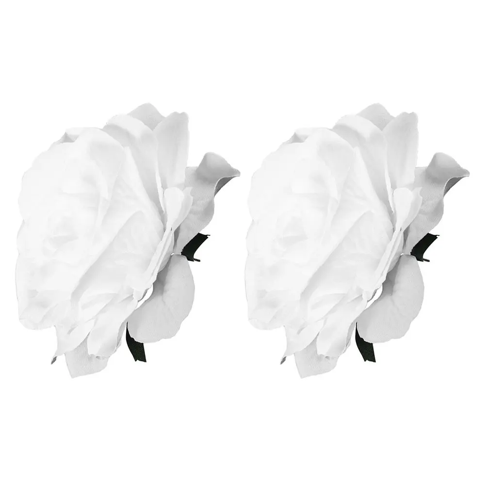 

2Pcs Exquisite Rose Flowers Hair Clips Dualuse Accessory for Special Occasions and Everyday Wear Flowers Hair Clips