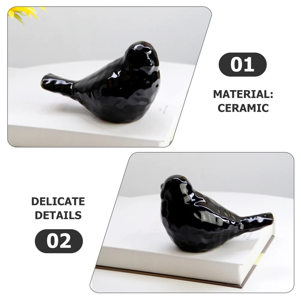 

Desktop Bird Decor Ceramic Ornaments Figurine Figurines Home Statue Design Adornment Animal Statues Small Little