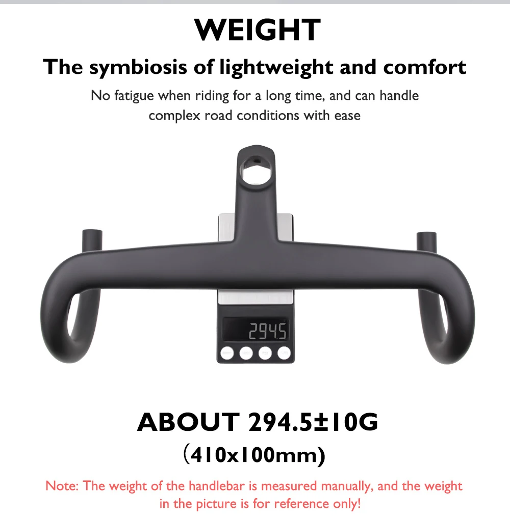 CC.01 Carbon Fiber Road Handlebar 370-430mm for C68 V5Rs V4Rs