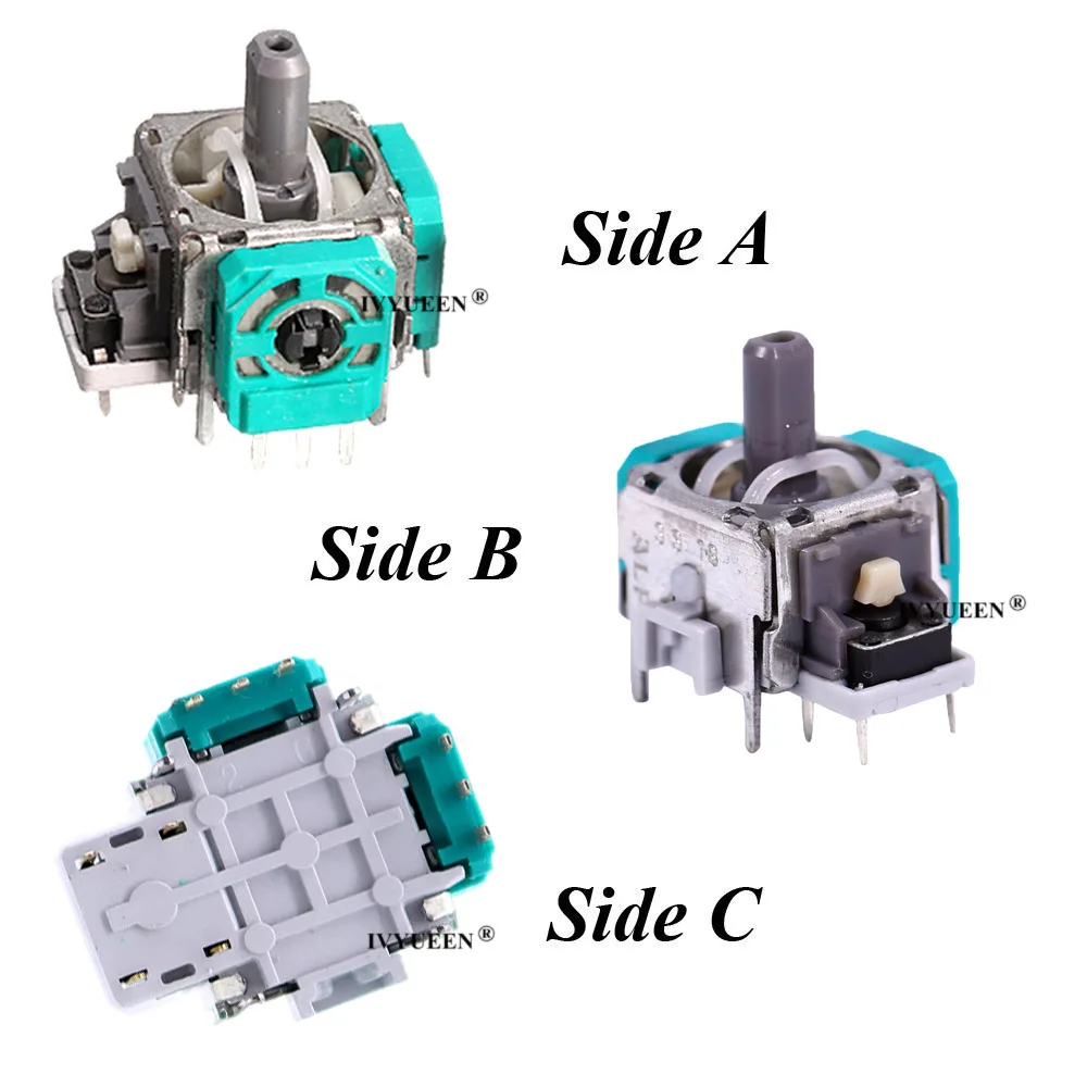 Ivyueen แท่ง3D 2ชิ้น, โพเทนชิออมิเตอร์แบบแอนะล็อกเซ็นเซอร์โมดูลที่จับแบบทัมป์สติกสำหรับไมโครซอฟต์ Xbox หนึ่ง S X คอนโทรลเลอร์