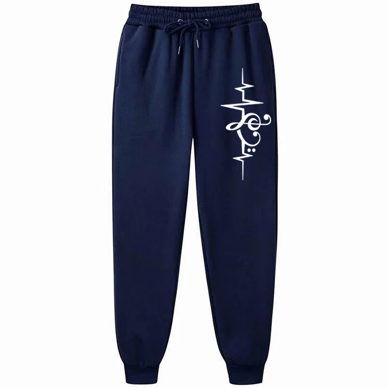 Print Jogging Pants Sports Pants Fitness Running Trousers Harajuku Style Solid Color Sweatpants Easy to Match Home Pants