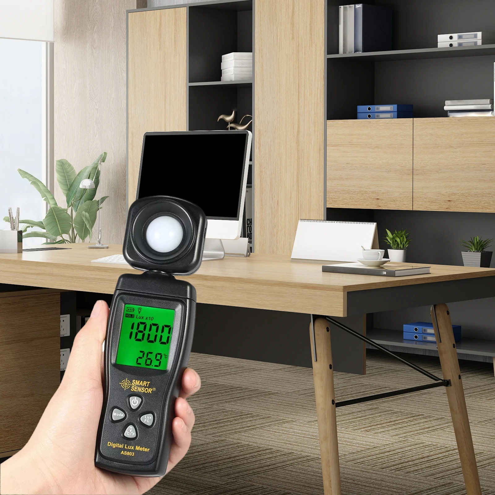 

Digital Illuminance Meter Light Measurement Device for Photography Aquariums Grow Rooms Precise Lighting Control Handheld Design