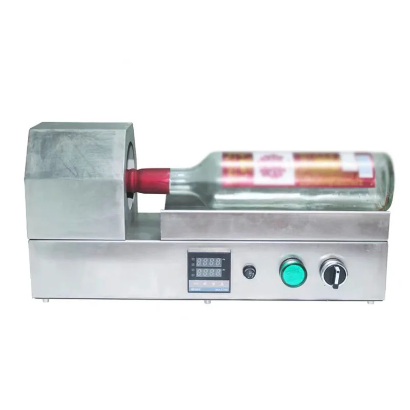 

Red wine bottle plastic cap shrinking machine bottle cap sleeve film shrinking machine wine bottle trademark shrinking machine