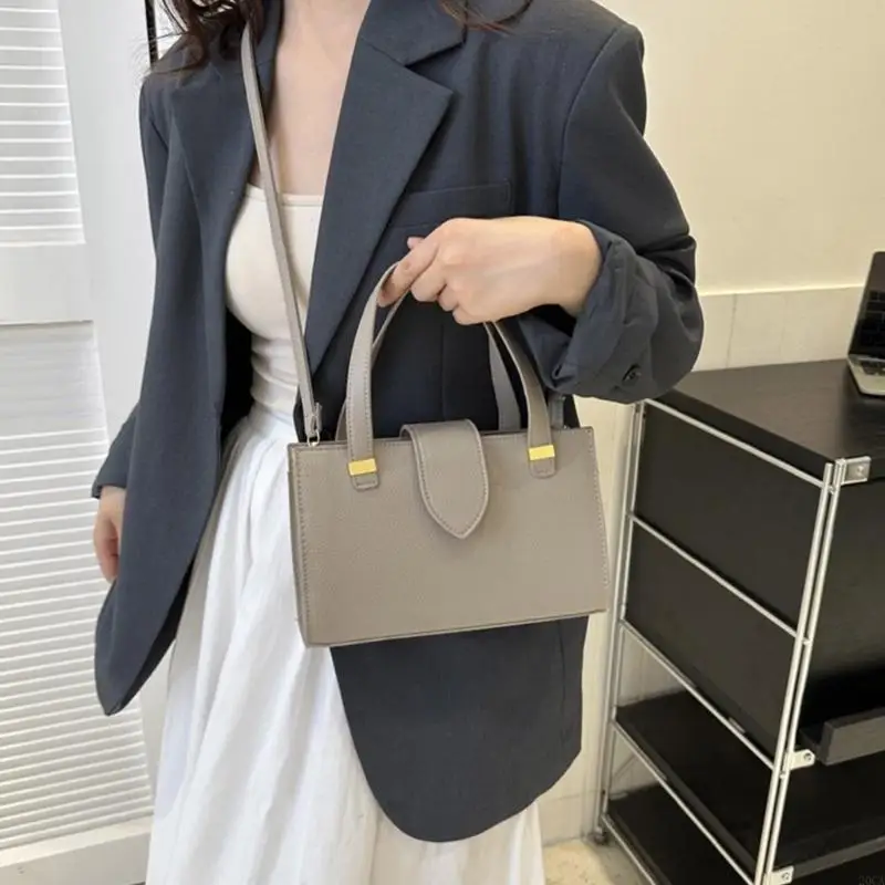 

Trendy Litchi Texture Shoulder Bag Fashionable Litchi Print Tote Bag PU Crossbody Bag Convenient for Daily Use 20CA