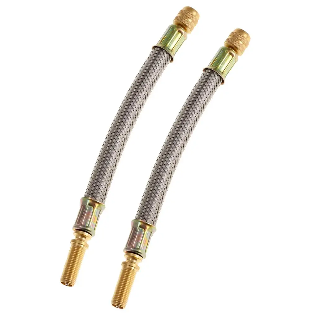 Stainless Steel Tire Valve Extension Adaptor 150mm Car Tyre Valve Stem Cap for Trucks Rvs and Trailers
