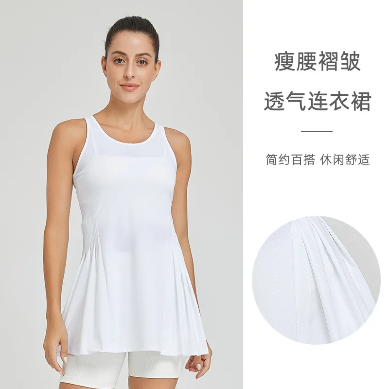 Beach Tennis Outfit Women\'s Dresses Golf Wear Quick Dry Badminton Clothing Sportswear Summer Fitness Slim Training Suit 2024