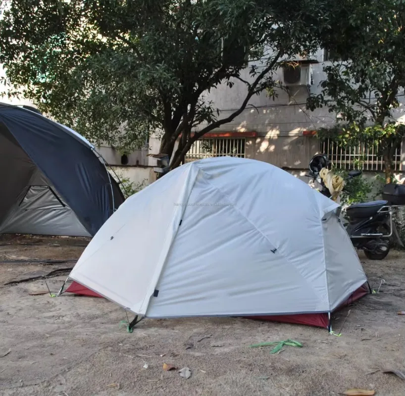 Two-person Camping Tent with Four-season Universal Silicone Coating, A Full Set Including Inner and Outer Tents Fast Delivery