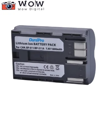 

DuraPro BP-511 BP-511A BP 511 BP-508 BP-512 BP-514 BP-522 BP-535 Battery 1800mAh for Canon EOS 30D 40D PowerShot G1 Pro 1 PV130