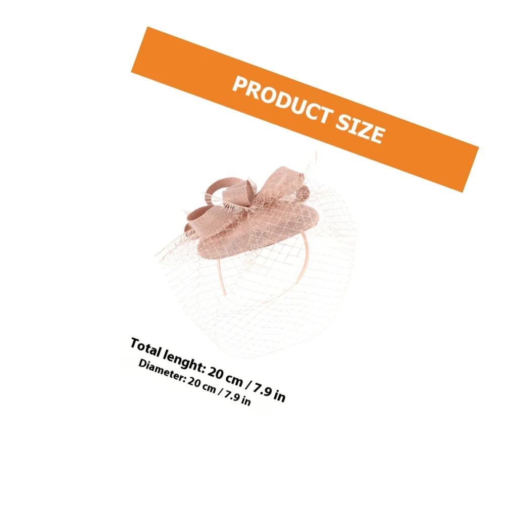 Faixa de cabeça acessórios para o cabelo, véu de malha, chapéu fascinator para festa de chá, dança de casamento, design clássico, estilo elegante, grampo de cabelo