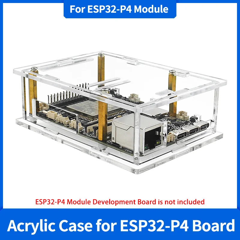 ESP32-P4 Module Acrylic Case Transparent Shell Protective Box for JC-ESP32P4-M3 Based On ESP32-P4 ESP32-C6 Development Board